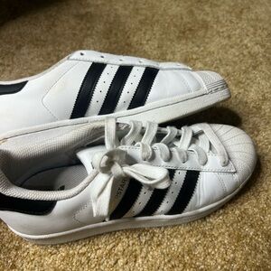 Adidas Superstars Kids Size 5.5 so womens 7